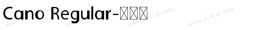 Cano Regular字体转换